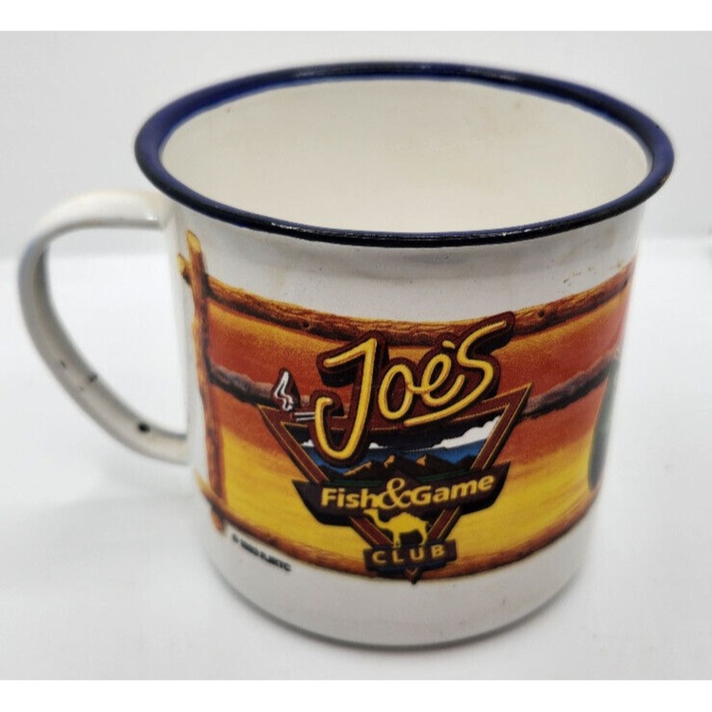 Vintage Camel Tin Cup Joe's Fish and Game‎ Club Joe Camel Tobacco 1993